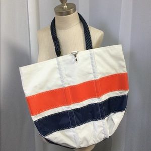 J CREW Sea Bag Tote-Made from Sail Cloths